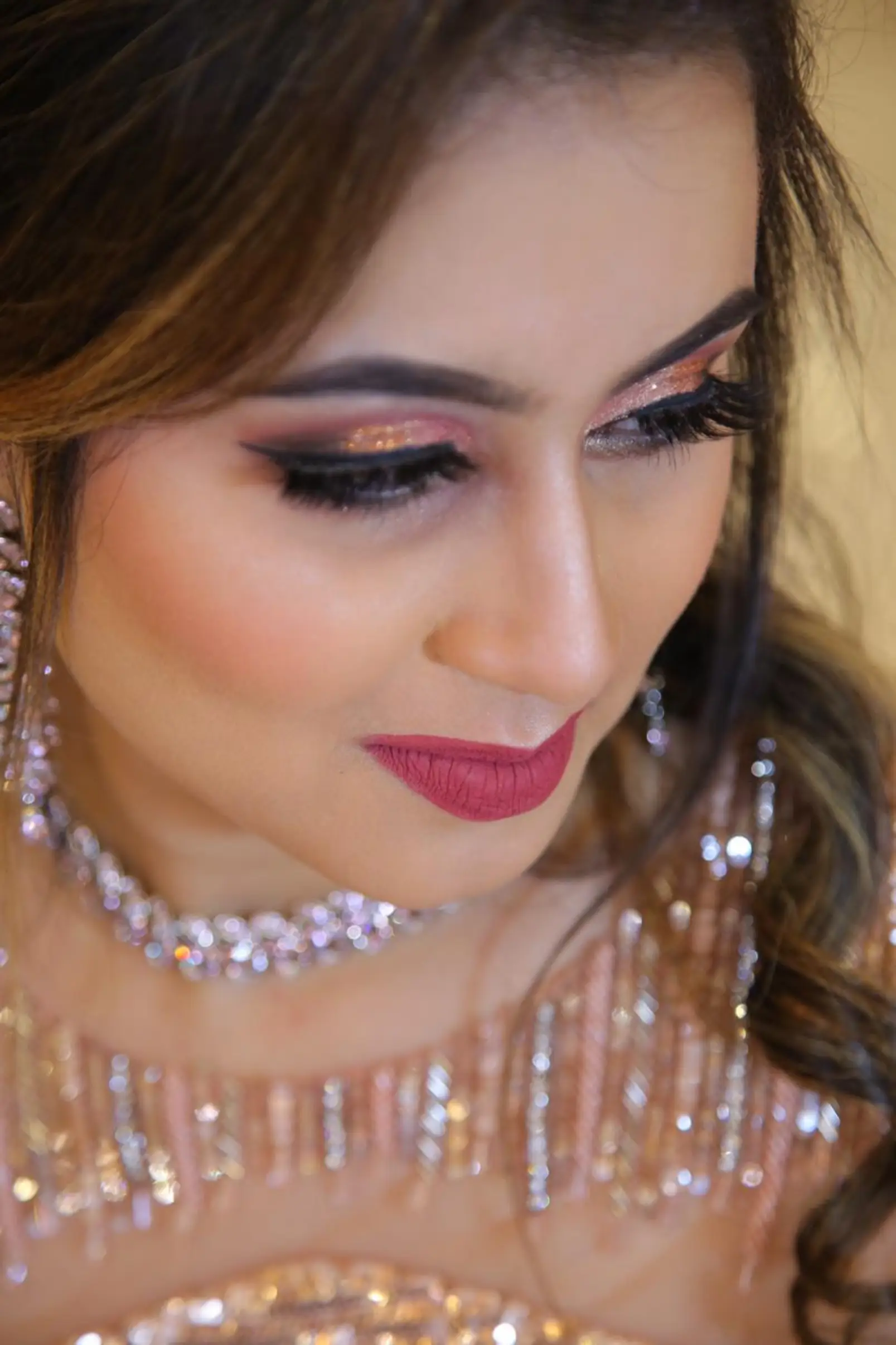 Glamorous party makeup look